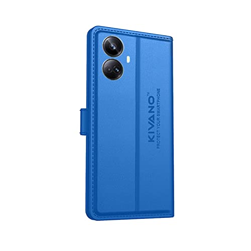 Image of Compatible with Realme 10 Pro Plus 5G Flip Cover | Leather Finish | Inside Pockets & Inbuilt Stand | Shockproof Wallet Style Magnetic Closure Back Cover Case