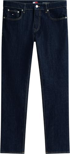 Jean Tommy Jeans Scanton toile denim dark résistante coupe ajustée homme