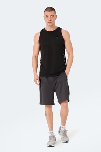 Slazenger VLADLEN Erkek Atlet, Siyah, S - Görsel 7