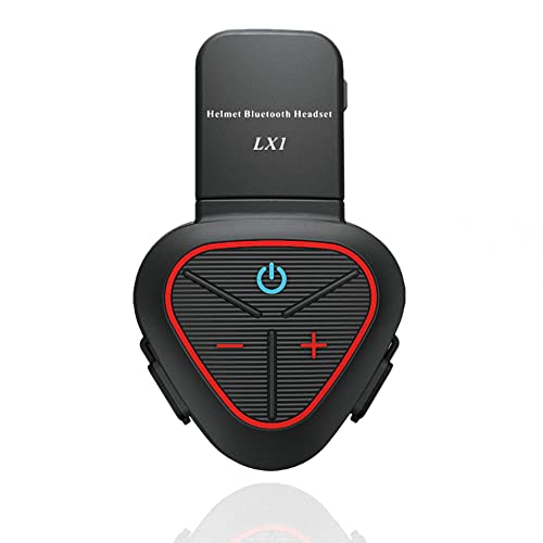Auricular especial Bluetooth LX1 de motocicleta con cancelación de ruido portátil rojo