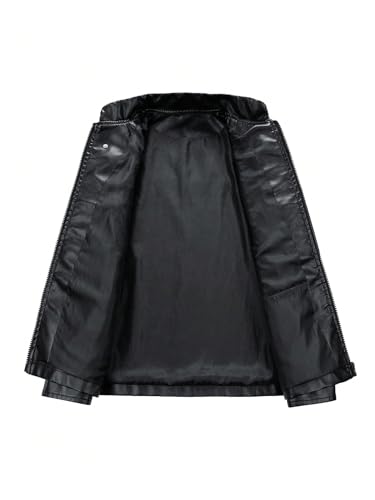 SOLY HUX Women's Faux Leather Motorcycle Jacket Y2k Racing Graphic Bomber Jackets Coat Streetwear4