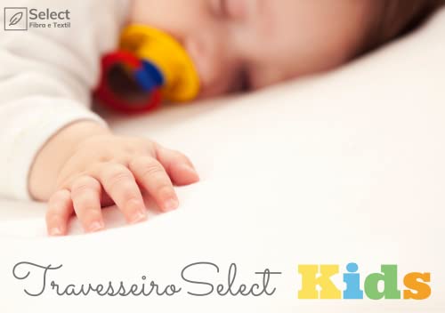 Travesseiro TRP Imports Select Kids Macio Infantil Bebê Antialérgico Lavável