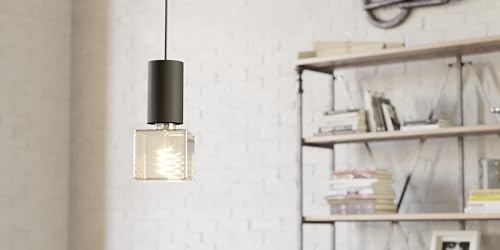 Eglo Spiral filament LED lamp, amber vintage E27 light bulb, dimmable lighting, 4 watt, 180 lumens, warm white glow - Image 2