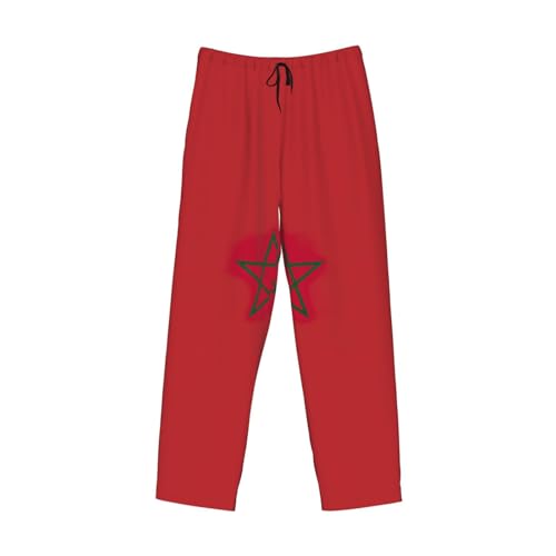Pantalon de pyjama Maroc noir XXL à jambe large et poches