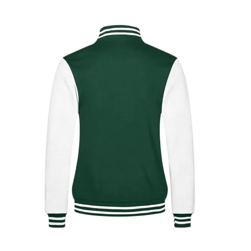 Men's Varsity Jacket Classic Fit Fleece Baseball Cardigan Sweaters - image 7