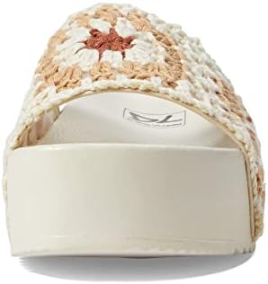 Dirty Laundry Women's Worble Wedge Sandal, Cream, 9 | Image 1