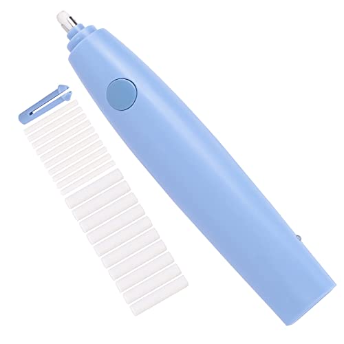 Electric Eraser Battery Operated Pencil Eraser Ergonomic Design Eraser With 20 Replacement Thick And Thin Refills(Light Blue) #TOP5