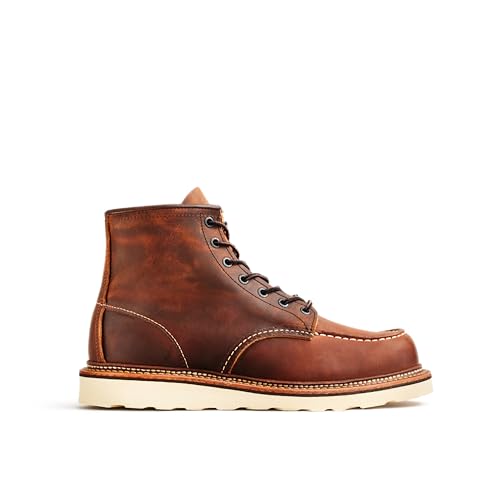 Image of Red Wing Shoes Heritage Classic Moc #1907 Men's 6-Inch Boot, Full Grain Waxed Leather, Traction Tred Wedge Sole