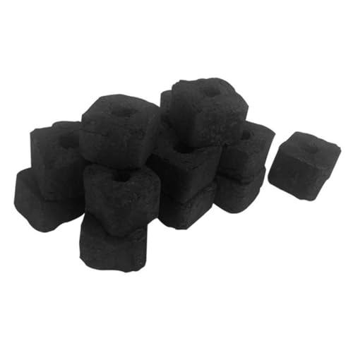 Kisangel Carbón para Barbacoa de Bambú 500g [Uso en Camping y Cocina al Aire Libre] Briquetas Ecológicas sin Humo ni Olor [carbón Vegetal Multifuncional para Parrillas y Fogatas] Carbón
