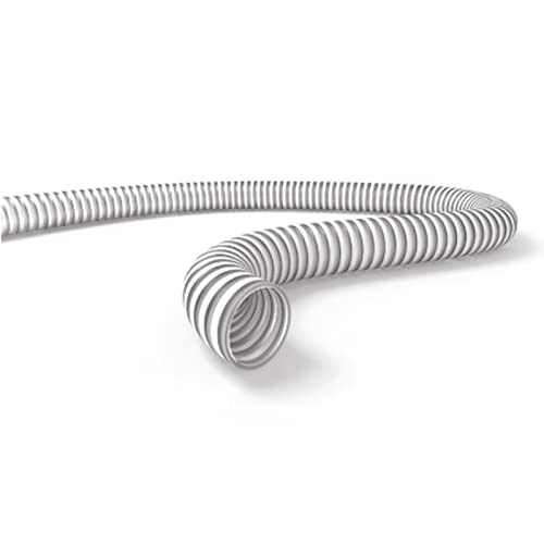La zappa Tubo spiralato atossico per motopompa con spirale di rinforzo bianco per liquidi alimentari antiurto (Ø 80 mm, 1 m)