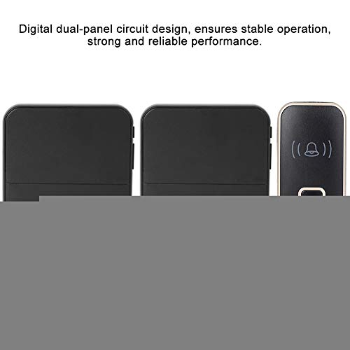 Campainha sem fio, Kit de sino de porta remoto com 52 melodias (1*Receptor +2*Transmissor)