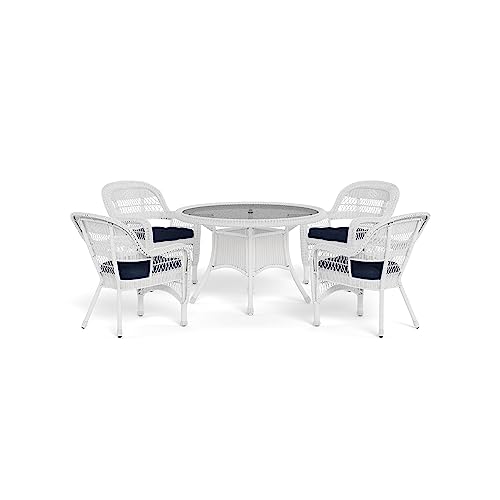Tortuga Outdoor Portside 5 Piece Patio Dining Set, White