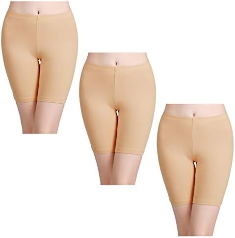 wirarpa Ladies Safety Boxer Shorts Cotton Anti Chafing Long Leg Knickers Underwear Women's Boy Shorts Leggings for Under Dresses Multipack