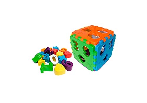 Brinquedo Educativo Cubo Educa Mais, Kendy, Com Blocos, Colorido, Multicor