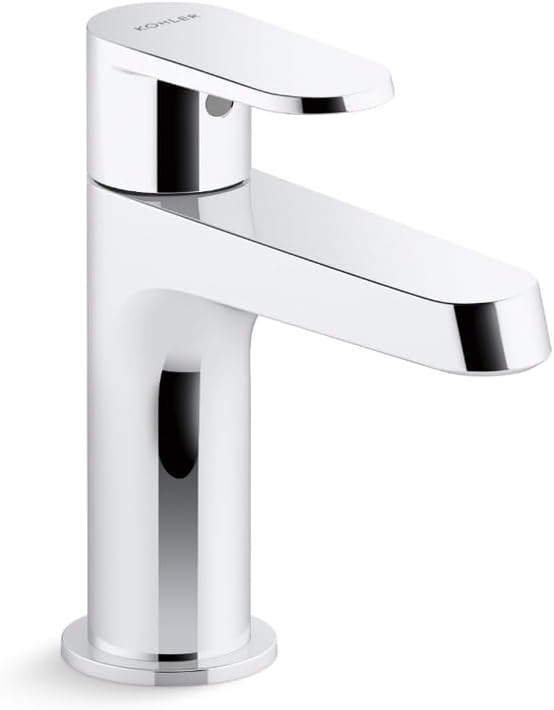 Beam Pillar Wash Basin Tap - Silver with Chrome Finish - Water Tap for Bathroom - Metal Sink Faucet - Sophisticated Design - Easy Intuitive Operation - Premium Metal Construction 26042IN-4-CP