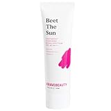 KraveBeauty Beet The Sun Lightweight Sunscreen SPF 40 PA+++, Broad Spectrum Facial Sunscreen with Beet Root Extract & Hyaluronic Acid, Non-Greasy Daily SPF Lotion for Face, Fragrance Free, 50 mL