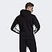 adidas Men's Must Haves 3-Stripes Full-Zip Hoodie Black/White Large