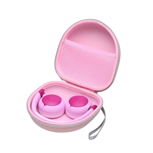 XANAD Tasche für JBL Jr 310bt/ 320bt/ POGS/KVIDIO/iClever/JoySpark/Uliptz/Rebocico/EarFun/TuneFlux/DOQAUS/Lorelei/Nabevi/OneOdio/soundcore Q11i/ Seenda Bluetooth Kinder Kopfhörer (Rosa)