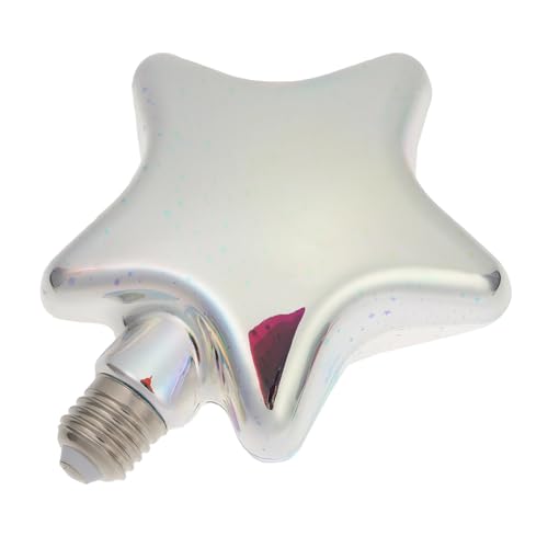 POPETPOP Bombilla Decorativa 3D LED E27 para Fiestas Luz Colgante Multicolor Diseño de Estrella de Cinco Puntas Iluminación Creativa para Decoración Navideña Interior Ambiente Festivo