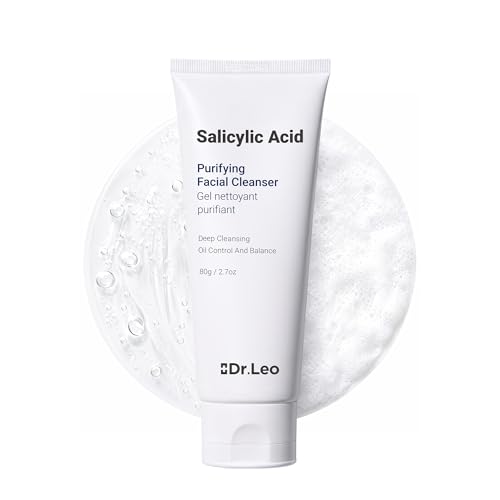 Dr.Leo Salicylic Acid Cleanser Acne Face Wash for Oily Skin 2.7oz