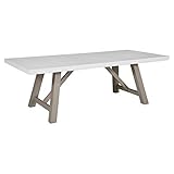 Unique Furniture AMZ-45003460 Dining Table, Concrete Top/Grey Base