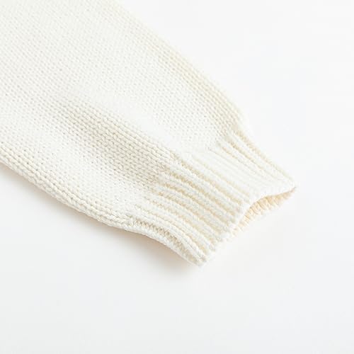 Image of Simplee kids Baby Girl Thin Sweater Solid White Pink Cardigans for Toddler 0-3Years