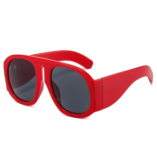 Lunettes de soleil surdimensionnées femmes monture steampunk rétro verres dégradés C15