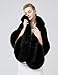 BEAUTELICATE Women's Faux Fur Shawl Wrap Stoles for Bridal Wedding Dresses