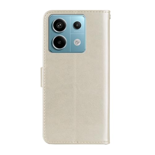 Ephoou Capa carteira para Xiaomi Redmi Note 13 Pro 5G, capa flip de couro PU com strass coruja com c
