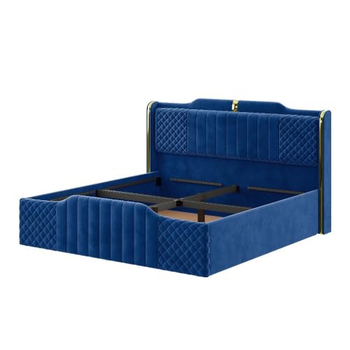 Image of Wakefit Velura King Size Storage Upholstered Bed