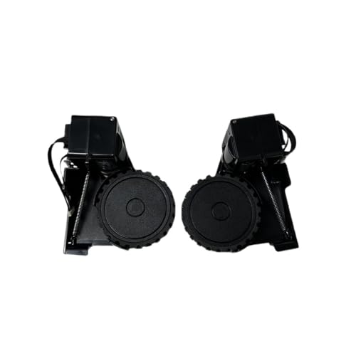 SQJZWOD Left and Right Wheel Antiskid Wheels Black White Accessories Spare Parts .Compatible for Lydsto R1 Pro / S1/ R1 /S1 Pro. Vacuum Cleaner(Black Left Right)