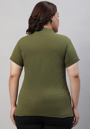 Image of Wear Your Opinion Womens Plus Size Polo Collar Neck T-Shirt Top