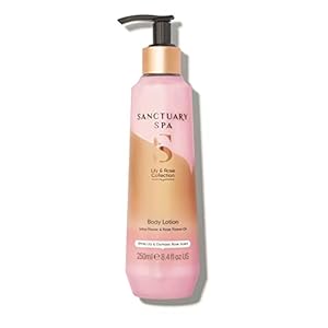 Sanctuary Spa Lily And Rose Body Lotion, Body Moisturiser, With Lotus Flower And Vitamin C, Vegan And Cruelty Free 250ml