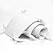 Mamibaby Baby Crib Bumper Pads for Standard Cribs Machine Washable Padded Crib Liner with Breathable 100% Soft Bubble Velvet Covered, 4 Dimension Protection of Cushion for Cuna 4 Pcs/White