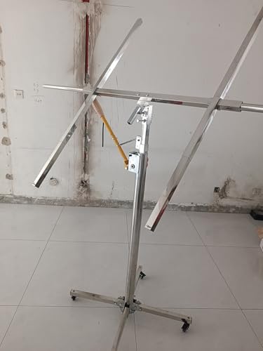 Easy Assembly Dry Wall Rolling Panel - Drywall Lift Panel Hoist Dry Wall Rolling Panel for Sheetrock, Construction Tools - 3.2m/3.7m/4m Heavy Duty Sheetrock Lift Construction Tools(3.7m/12.1ft)