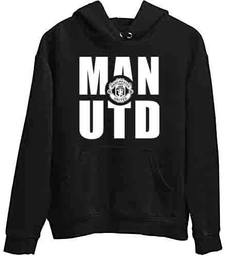 Manchester United Black Hoodie Men's Arsenal Hooded Sweatshirt Liverpool Messi Women