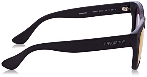 Havaianas Sunglasses Men's Paraty/L Square Sunglasses, Black/Polarized Green Multi, 50 mm3