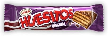 HUESITOS Original 48 x Barritas de barquillo cubiertas de chocolate 1uds