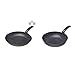 Moneta 0008650132 Etnea Padella, Alluminio forgiato, Nero, 32 cm & Etnea Wok, 28 cm, Alluminio, Unico