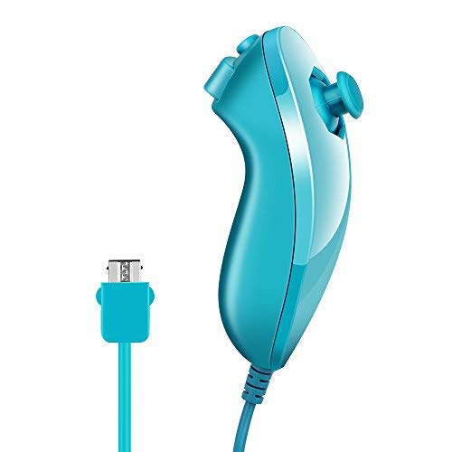 Lavuky WR02 Wii Remote Plus and Nunchuck Controller with Silicone Case and Wrist Strap -Light Blue(3rd-Party Product)