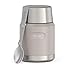 Thermos ICON Food Jar 0,47 l, beige matt sandstone, Speisegefäß für Essen 470 ml, doppelwandigem 18/8 Edelstahl, hält warm und kalt, mit klappbarem Löffel, rutschfester Boden, absolut dicht Boden/Deckenablauf günstig Kaufen-Thermos ICON Food Jar 0,47 l, beige matt sandstone, Speisegefäß für Essen 470 ml, doppelwandigem 18/8 Edelstahl, hält warm und kalt, mit klappbarem Löffel, rutschfester Boden, absolut dicht