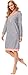 Merry Style Camisón Lencería Sexy Ropa de Cama Mujer MS10-179 (Gris/Puntos, S)