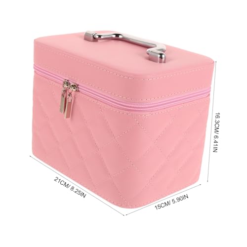 Trousse de maquillage avec miroir et compartiments de rangement pour soins