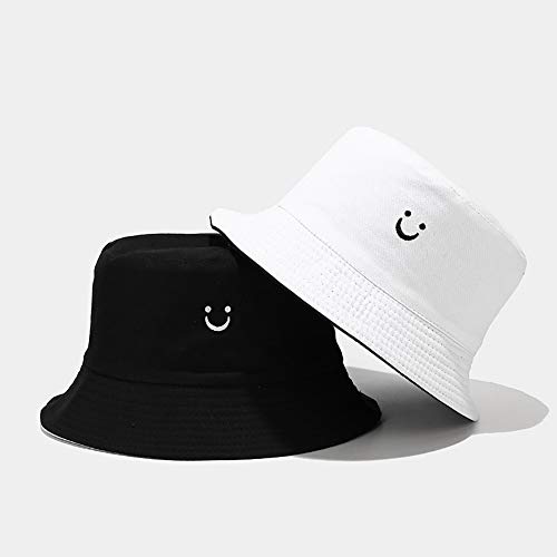 Malaxlx Black White Bucket Hat Beach Sun Hat Aesthetic Fishing Hat For Men Women Teens thumb #2