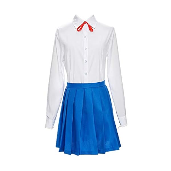 ULLAA 5 STKS Doki Doki Literatuur Club Monika Cosplay Kostuum Outfit School Uniform Jurk JK Past Halloween Carnaval Kleding
