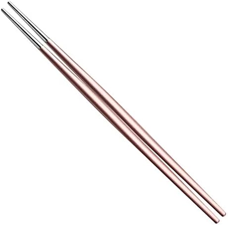 Chopsticks Stainless Steel Double Pointed Sushi Chopsticks Japanese Style Household Cooking Chopstick, Packaging 10 pairs(I)