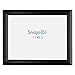 SnapeZo Black Certificate Frame 8.5x11, Front-Loading Aluminum, 1 Inch Profile, Front-Loading Snap Frame, Wall Mounting