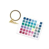 HpLive Tragbarer True Summer Farbführer Schlüsselanhänger, Praktische Farbanalyse Karte Zur Bestimmung Vorteilhafter Farbtöne Für Kleidung Accessoires Und Make-up