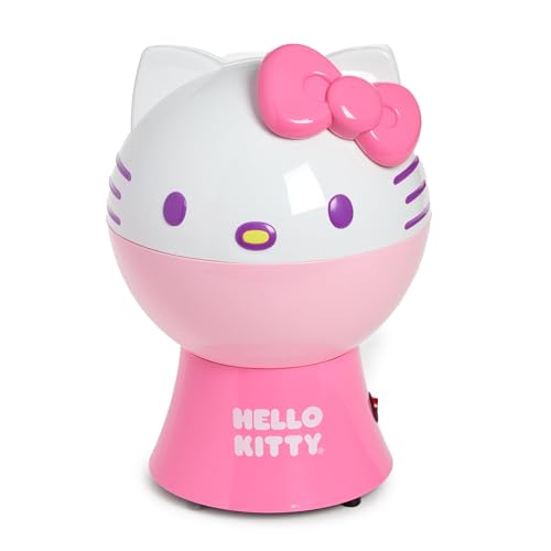 Hello Kitty Popcorn Maker (1 Set) – Cute Pastel Pink Hot-Air Popcorn Popper – Perfect for Movie Nights, Home Theaters & Parties