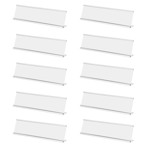 Présentoir incliné L en aluminium argenté LABRIMP 10pcs